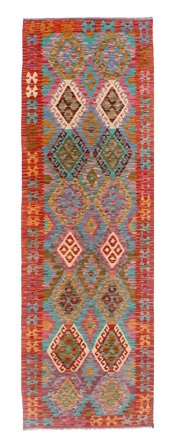 Tapis D'orient Kilim Afghan Old Style 85X298 De Couloir (Laine, Afghanistan)