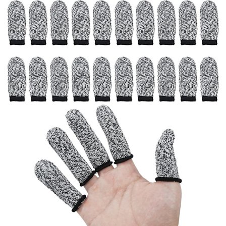 20-delars säng med anti-fingerkläm - fingerskydd mot fingerkläm - grå