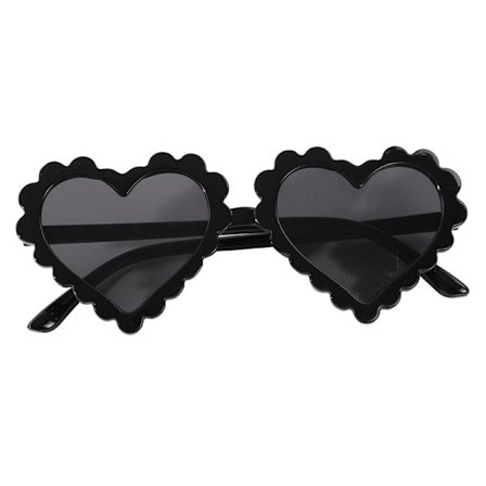 Hjerteformede solbriller for barn, jenter, anti-UV, vintage, babyshower