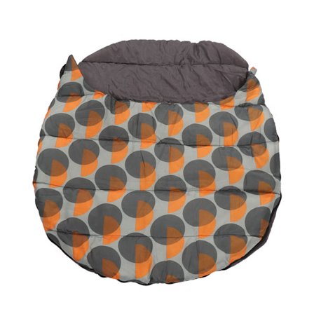 Vanntett Varm Bærbar Hundeseng med Oppbevaringspose for Camping og Fotturer 115x73cm