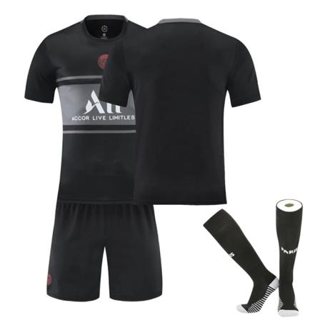 Paris 2 Borta Fotbollströja Set-svart M