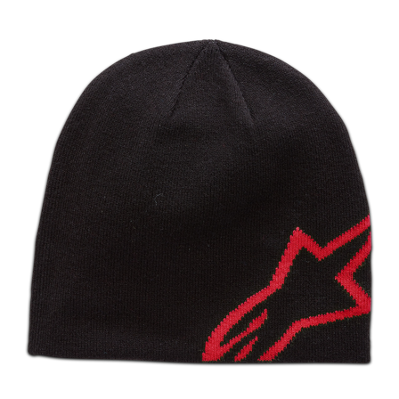 Mütze Alpinestars Corp Shift Beanie Schwarz/Rot Einheitsgröße