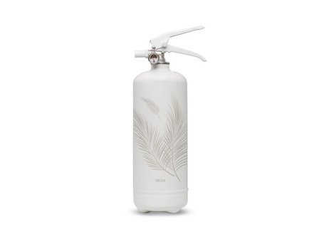 NEXA Brandsläckare 2kg vit 413A Design line Palmblad - Lyreco - Skyddsutrustning - Brandsäkerhet - Brandsläckare