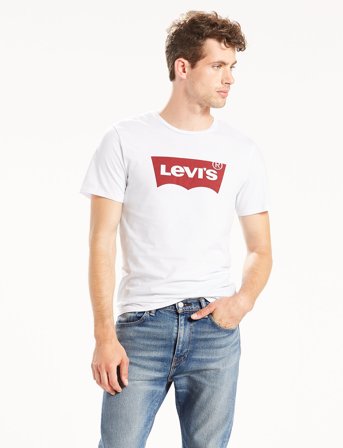 Levi's Graphic Setin Neck Hm Graphic - White - M