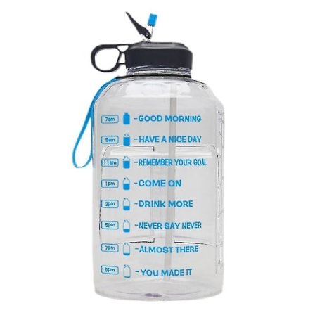 3,78l Sportsflaske 133 Oz Rejsevandkop Hvid White—yux