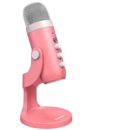 USB Kondensator Mikrofon Rosa Studio Inspelning Mik för PC Mac Dator Telefon Spel Streaming Podcasting