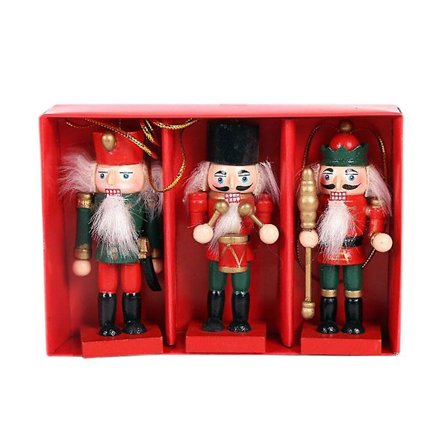 Vintage Jule Nøddeknækker Ornamenter Konge Hængende Dekorationer Dukke