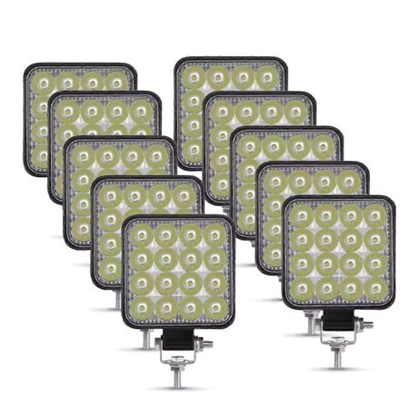 12V 24V Led Lys Bar 48W Arbeidslys Bar Firkantet Spotlys for Jeep