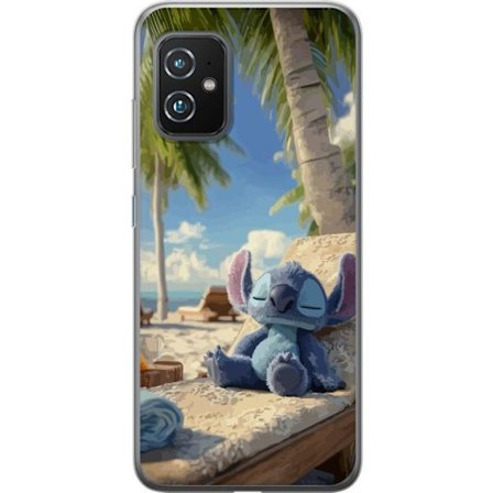 Kompatibel Mobilcover til Asus Asus Zenfone 8 Disney Stitch krammer skildpadde tropisk strand