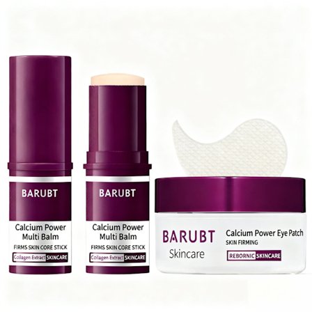 Calciumrig Multi-Effekt Fugtighedscreme (Inkluderer Øjenmaske) Anti-Aging Hudplejesæt: Dybt Fugtgivende, Velegnet til Alle Hudtyper, Daglig Brug.