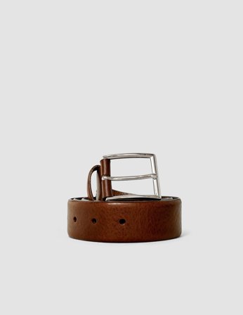 Shaping New Tomorrow - Leather Belt - Dark Brown - Herre - Størrelse 85