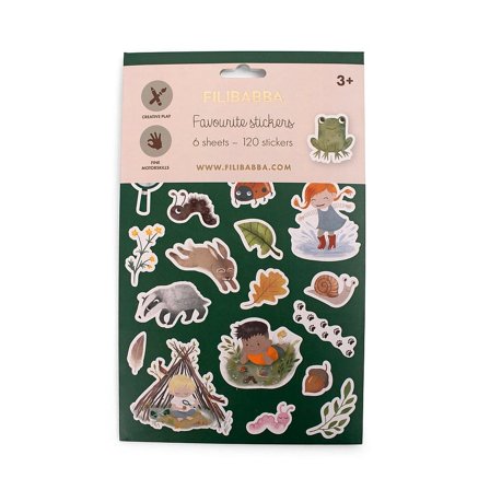 Filibabba Mine Yndlingsklistermærker Skovens Dyr, Børn & Forældre, Legetøj, Øvrig