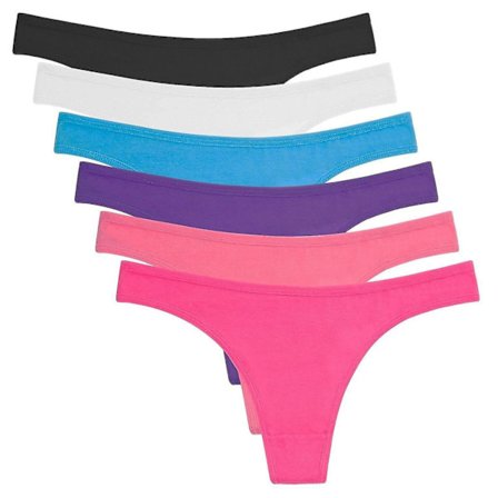 Bomullsunderkläder för damer, trosor, bomullstrosor, hög midja, flerpack, medium