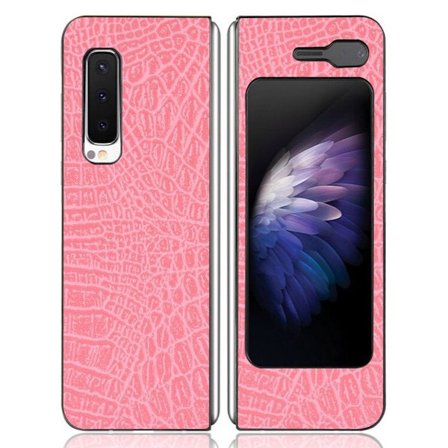 Croco Samsung Galaxy Fold / Samsung Galaxy Fold 5G skal - Rosa