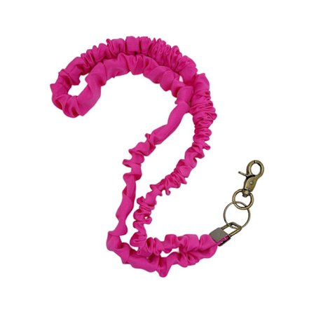 Elastisk plissert telefon-snor med forsterket metallklips for elektronisk utstyr, flerfarget (h})