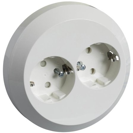 Schneider Electric 189505500 Lamputtag jordat, 2-vägs, för takdosa, Strömbrytare & vägguttag