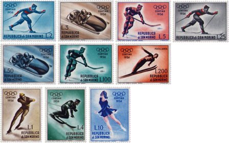 San Marino 1955 - MICHEL 535-544 - Postfrisk