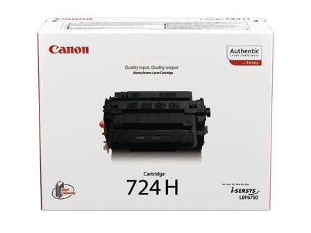 Canon Toner, 724H, hög kapacitet, svart, singelförpackning, 3482B002 - Lyreco - Toner och bläck - Tonerkassetter - Toner Canon