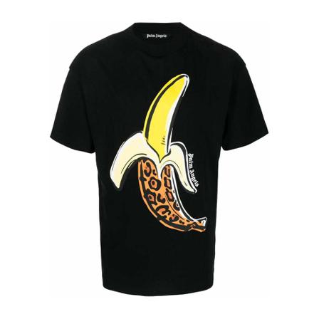 Palm Angels Banana Classic T-Shirt Sort, Herre T-shirts