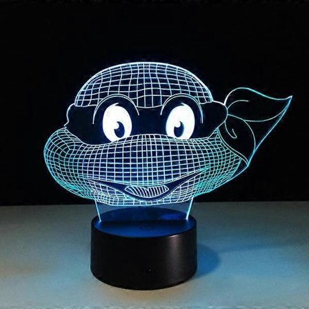 Teenage Mutant Ninja Turtles 7 färgers skiftande nattlampa