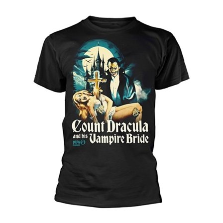 Plan 9 Unisex Vuxen Greve Dracula Och Hans Vampyrbrud T-shirt