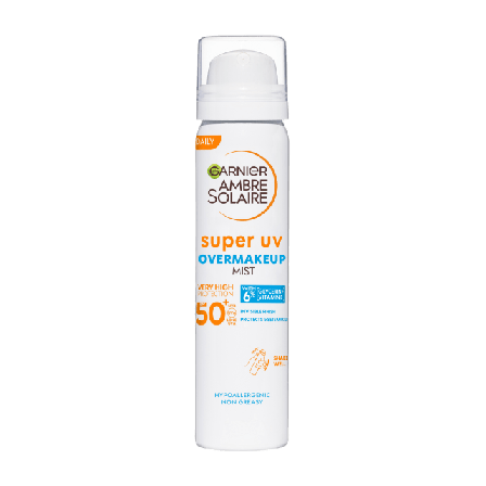 Garnier Ambre Solaire Over makeup Sun Protection UV SPF 50+ Solskydd & solvård Dam 75 ML