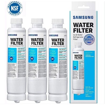 Äkta filter för kylskåpsvatten och is, kolblockfiltrering för rent vatten, HAF-CIN/EXP, 3-pack