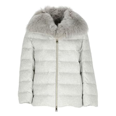 Herno, Down Jackets Grijs, Dames, Maat:S