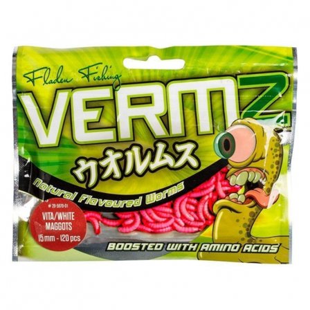 Fladen Vermz Maggots, 1,5cm Natural Red