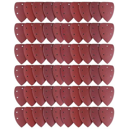 60-pack slippapper, sandpapper 40/60/80/100/120/180/240/320/400/800 idealisk för multiverktygsslipmaskin