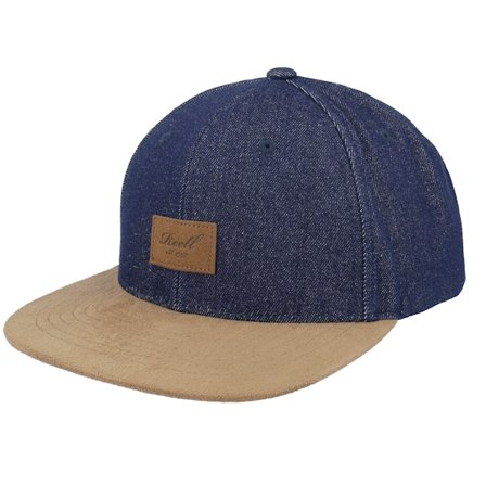 Reell - Ble snapback Czapka Z Daszkiem - Suede Cap Pure Denim Snapback @ Hatstore