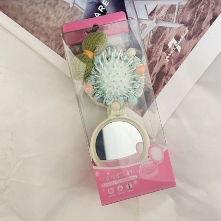 Sammenleggbar Speil Kam Hårkam Med Sammenleggbar Speil GRØNN