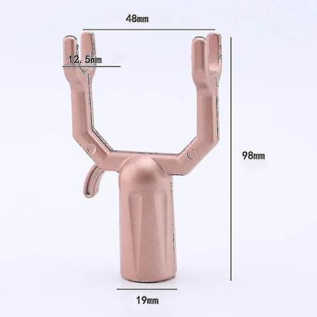 6 stk Metalltrestøtter, Trebeslag Grenstøtte Tre Rettingsett For Vinmarker, Frukthager A-yuhao Rose gold
