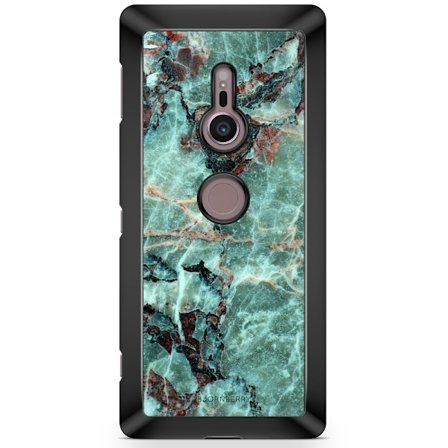Bjornberry Sony Xperia XZ2 Skal - Grön Marmor
