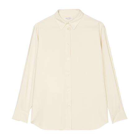 Marc O'Polo, Flowing long sleeve blouse Beżowy, Kobieta, Rozmiar: L