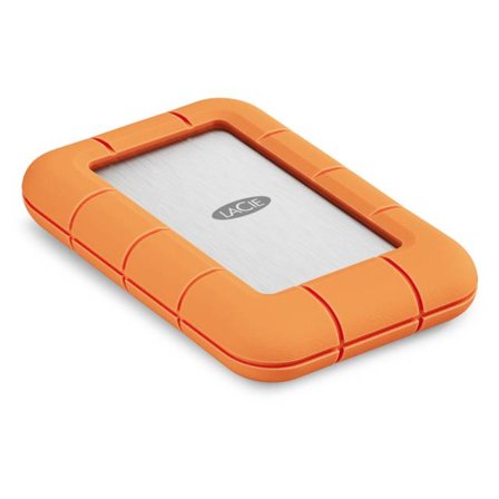 LaCie 4TB Rugged SSD4 40Gbps USB4 USB-C for macOS, iPadOS, iOS, Windows, ChromeOS, Android og gamingkonsoller IP54