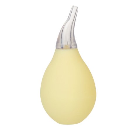 Vauvan nenäimuri manuaalinen puristus lääketieteellinen silikoninen nenänpuhdistaja vastasyntyneelle keltainen