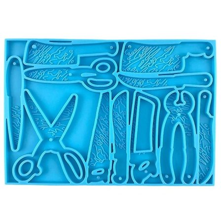 Sax Nyckelring Epoxiharts Dekorativ Form Med Hål Nyckelring