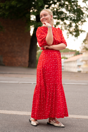 Caroline Maxi dress Flame XS