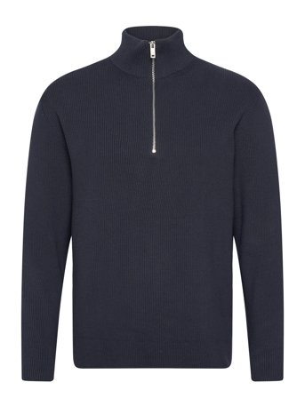 Lindbergh | Half Zip Rib Knit | S