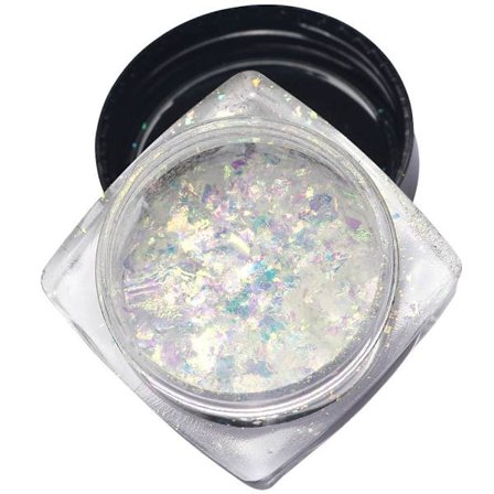 Blanding Glitter Pigment Nail Art Dekoratør Paljetter & Lyse Skinnende Pulver Manikyr Lysegrønn