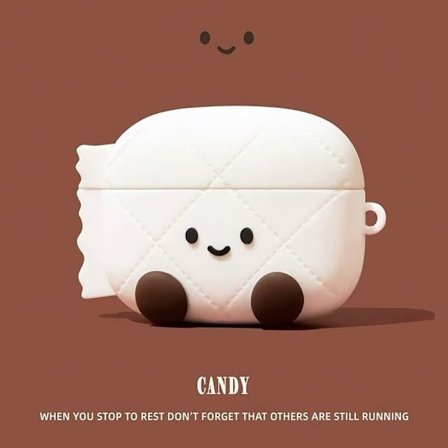 iPhone AirPods 4, Bluetooth-øretelefonetui, PVC-øretelefonskal, hvid