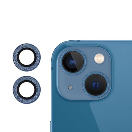 Glitter iPhone 13 Mini skal - Blå