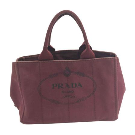 Prada Vintage Pre-owned Large Dark Logo Väska röd, Dam Vintage Väskor, Dam, Storlek: ONE SIZE