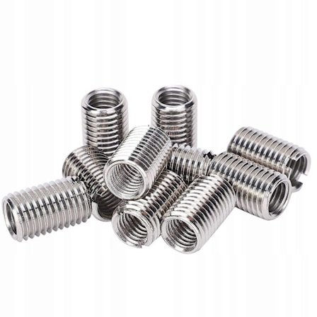 10x Gjengereparasjonsforinger M8/m6 Reduksjon L=20mm Rustfritt Stål