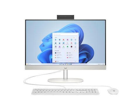 HP 24-cr0400ng AMD Ryzen 5 7520U 60,5 cm (23.8") 1920 x 1080 Pixel All-in-One-PC 8 GB LPDDR5-SDRAM 512 GB SSD Windows 11 Home Wi-Fi 6 (802.11ax) Weiß
