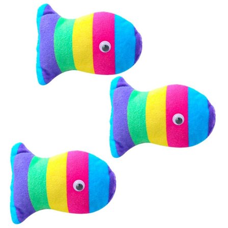 3 stk. fiskelegetøj til katte - katteurt tyggelegetøj Style1 KLB