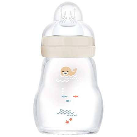 MAM Feel Good Glas Sutteflaske Neutral 170 ml, Børn & Forældre, Sutteflasker & Tilbehør, Sutteflasker
