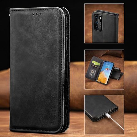 Kotelo Samsung A26 musta Flip magneettikorttipaikka nahka