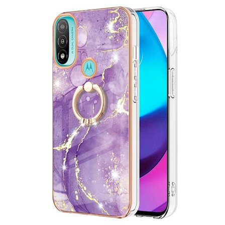 Marmormotiv Motorola Moto E30 / Motorola Moto E40 / Motorola Moto E20 skal - Lila Marmordimma